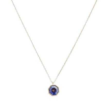 Ode To Rose Faceted Crystal Pendant Necklace — Shimmering Multi-Angle Layering Jewelry - Gold Necklaces