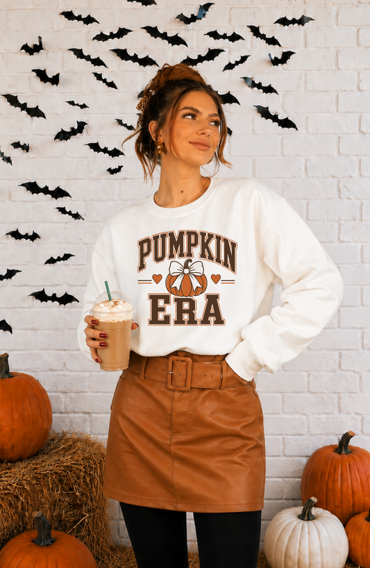 Pumpkin Era Crewneck Sweatshirt White
