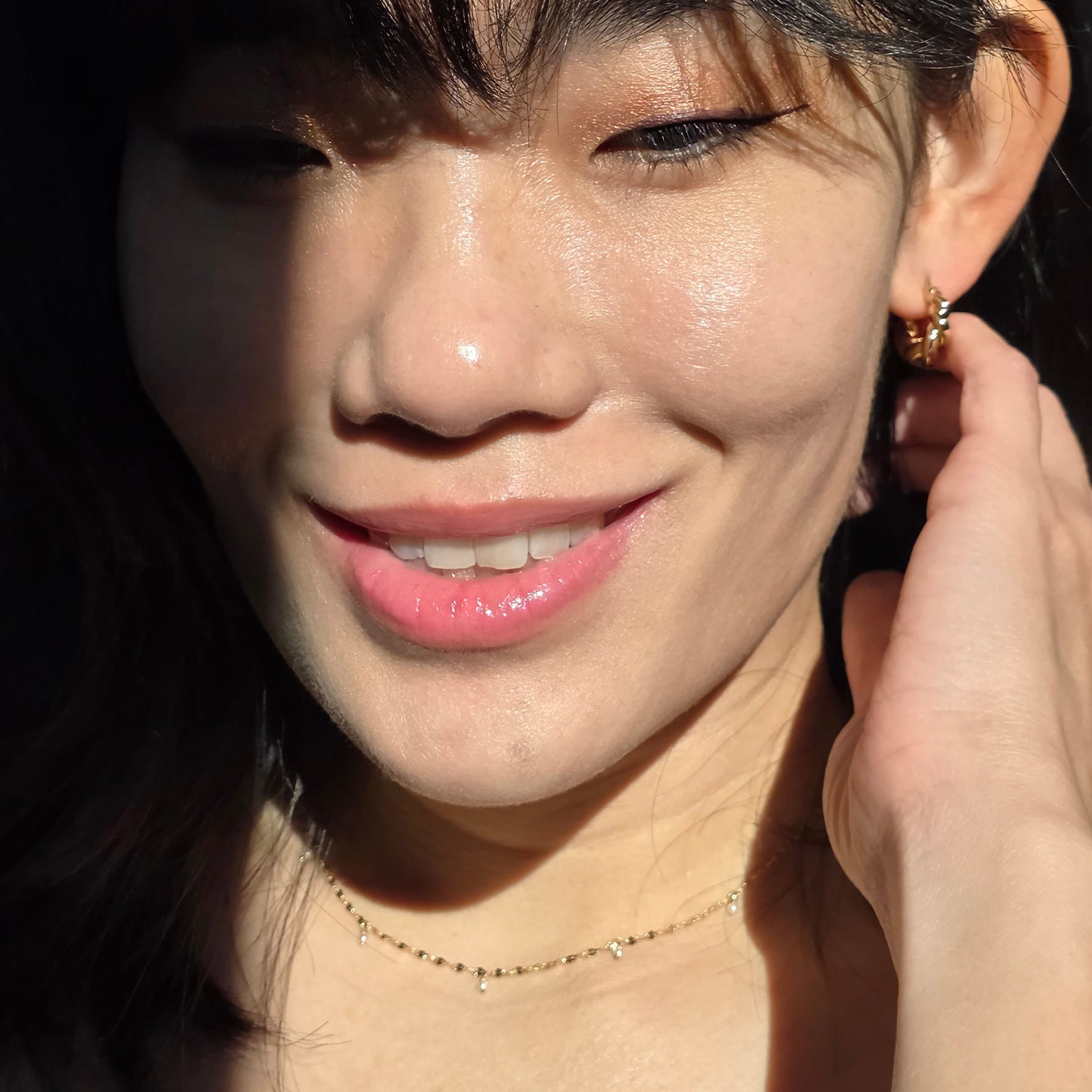 Puffy Twist Huggie Hoop Earrings — Comfortable Stackable Everyday Wear - Earrings