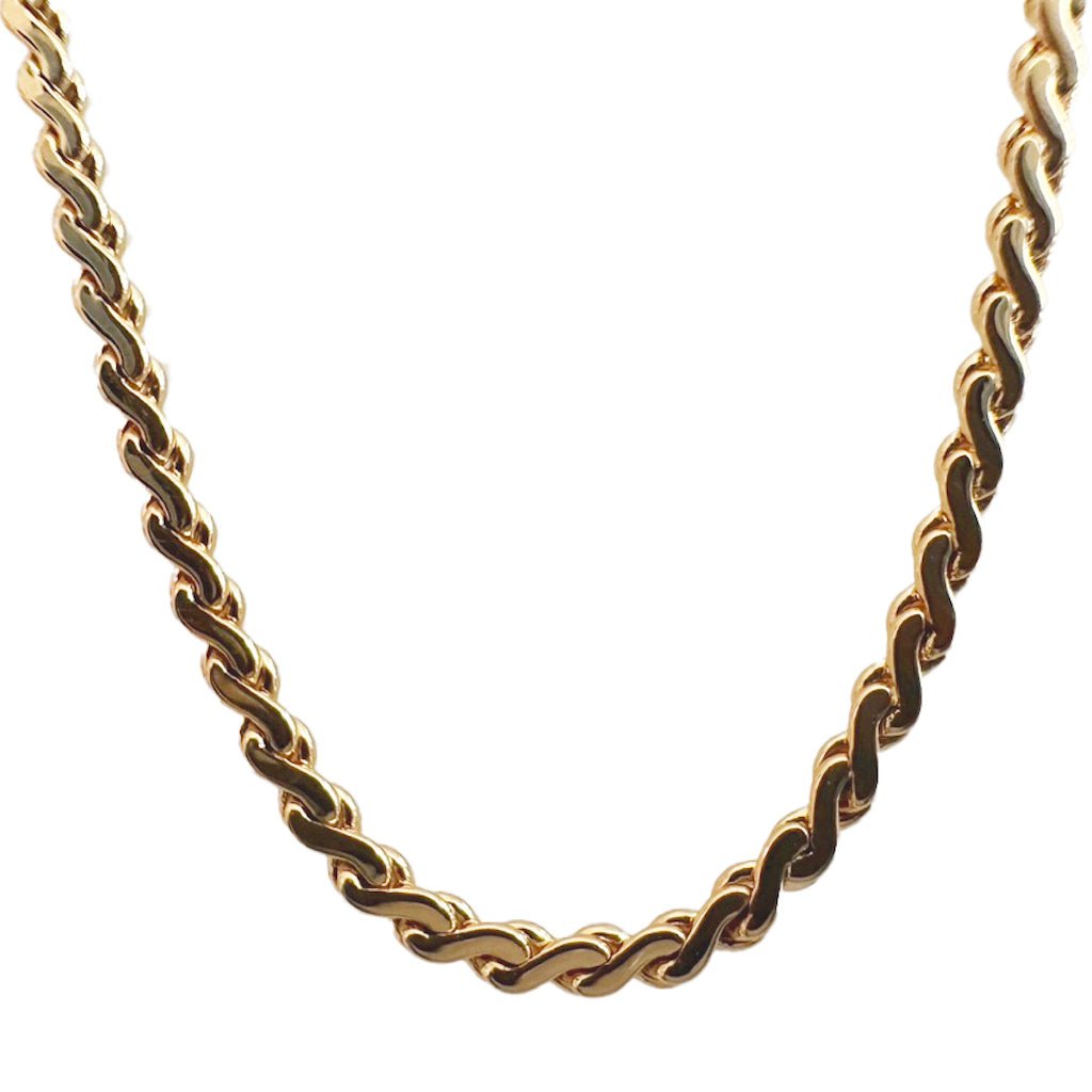 Serpentine Chain Necklace — Sleek Layering Whisper Thin Everyday Jewelry - Necklaces