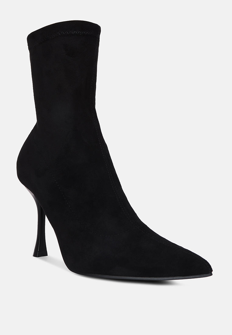 Stiletto Pointed Toe Ankle Boots