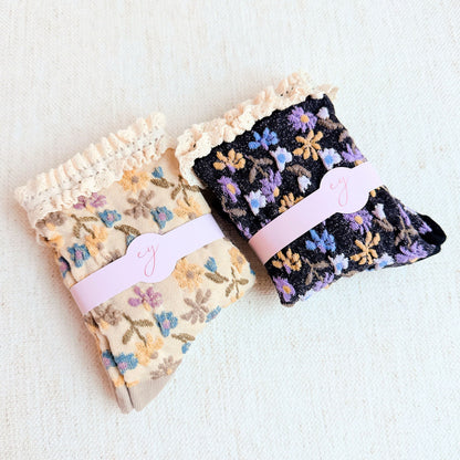 Vintage Blossom Socks Set Of 2 - Socks