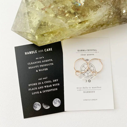 Wishing Crystal Accent Minimalist Hoop Earrings — Dainty Gemstone Drop - Earrings