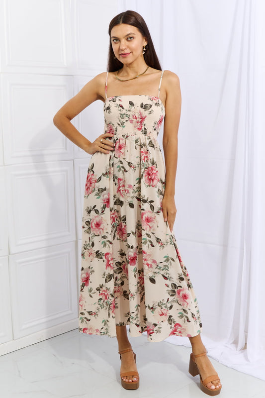 Hold Me Tight Sleeveless Floral Maxi Dress in Pink for Women | Maxi Dresses | Ro + Ivy