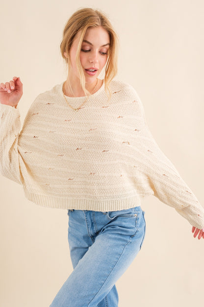 Women's Dolman Sleeves Sweater Knit Top | Knit Tops | Ro + Ivy