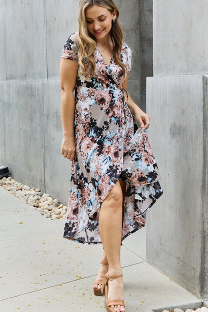 Women's Give Me Roses Full Size Floral Maxi Wrap Dress | Maxi Dresses | Ro + Ivy