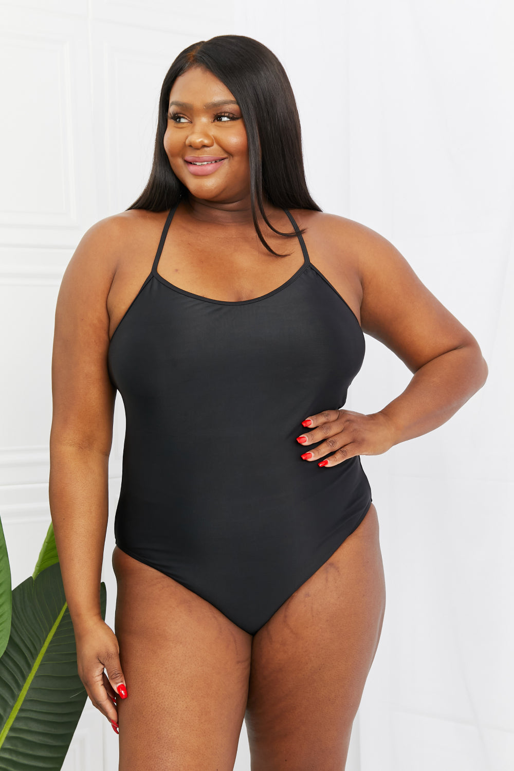 Women's High Tide One-Piece Swimsuit in Black | Swimsuit | Ro + Ivy