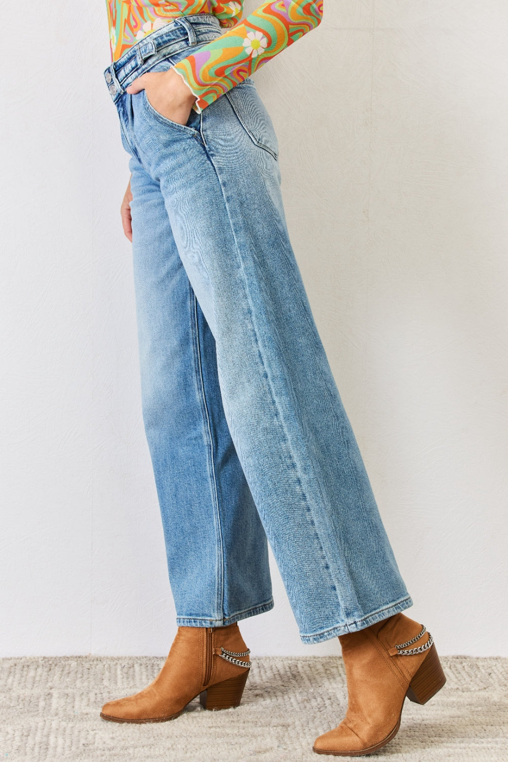 Women's High Waist Wide Leg Jeans | Jeans | Ro + Ivy